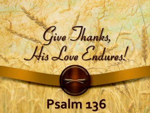 2015-11-08 Give Thanks, His Love Endures